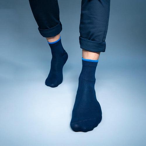 Tipped to Perfection - Classic Navy with Blue Tip Socks