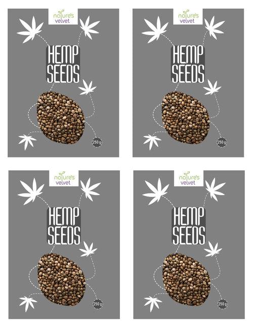 Hemp Seeds, Raw and Premium, 250g