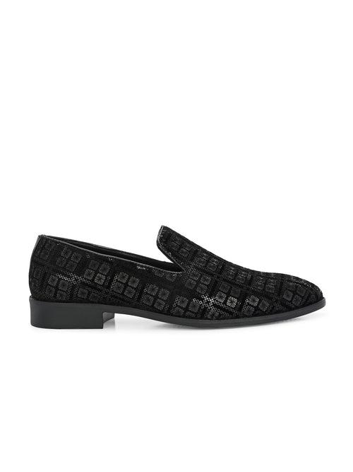 Ottoman Black Formal Slip-Ons
