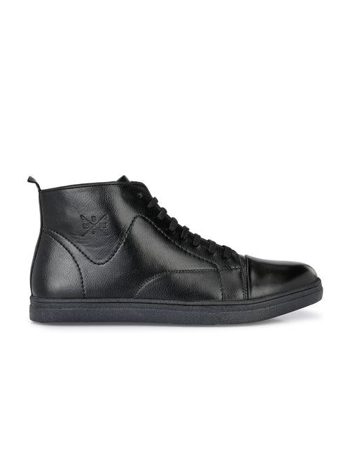 Phoenix Black Mid-Ankle Sneakers