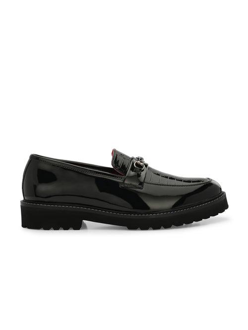 Lisboa Black Chunky Loafers