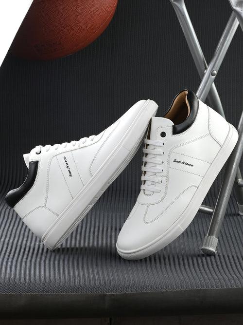 Pace White Casual Sneakers