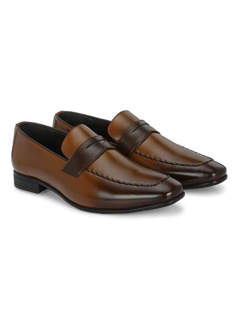 Luwak Tan Formal Slip-Ons