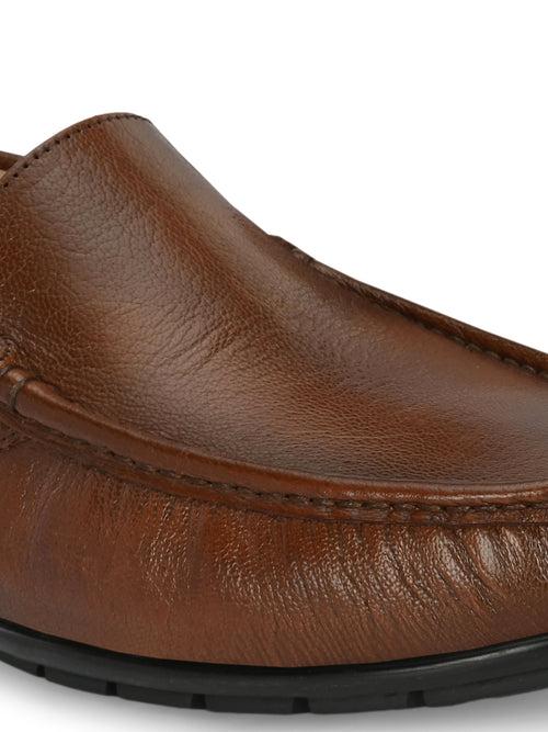 Verity Tan Solid Loafers