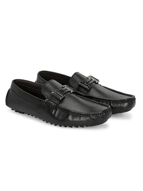 Diaz Black Driving Loafers