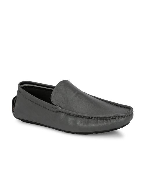 Swift Grey Solid Loafers