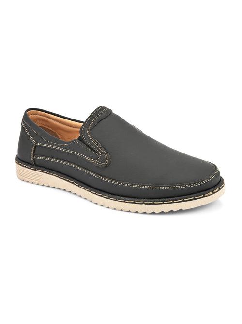 Keaton Black Casual Slip-Ons