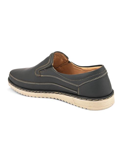 Keaton Black Casual Slip-Ons