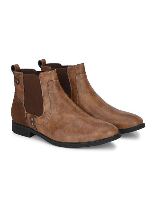 Pascal Brown Ankle Boots