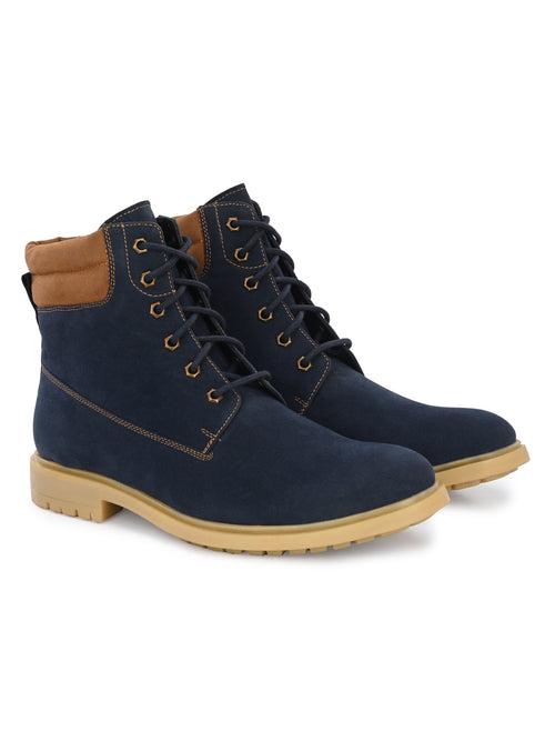 Lodge Blue Ankle Boots
