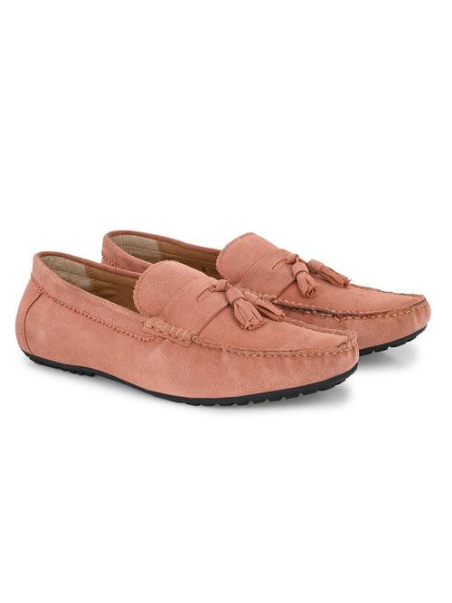 Dash Peach Driving Loafers