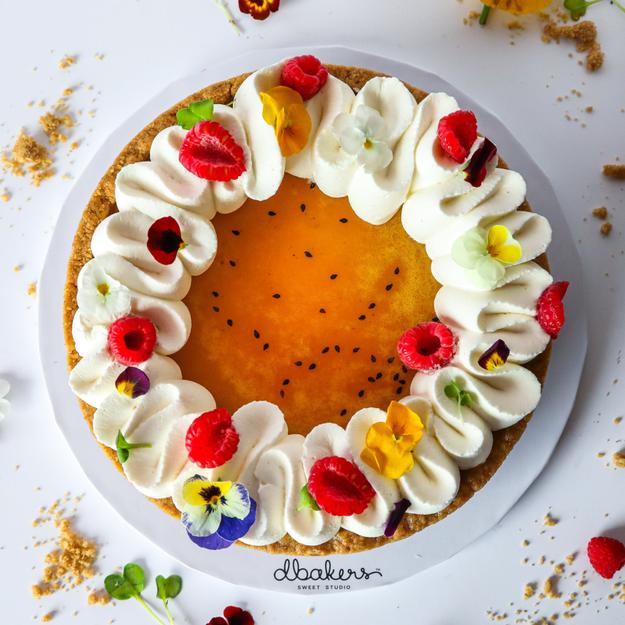 Whole Passion Fruit Deep Dish Pie