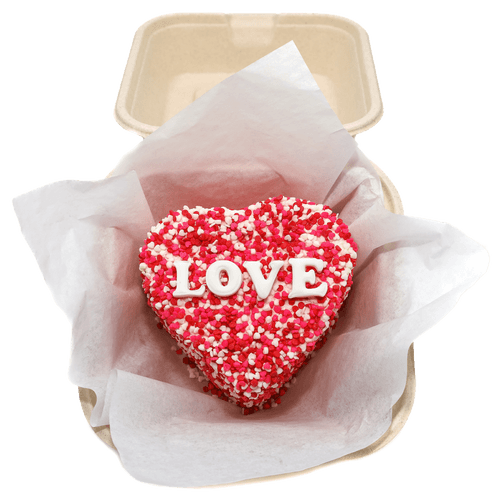 Sprinkle Heart Bento Box Cake