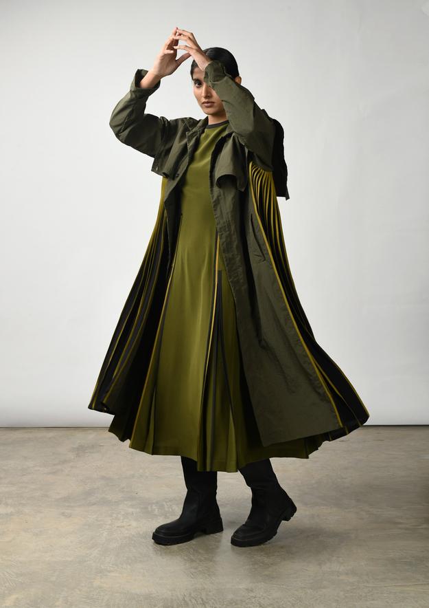 Midi trench coat