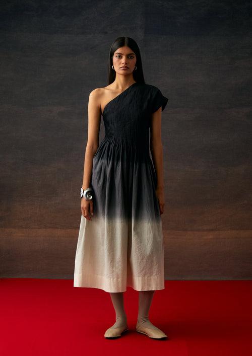 Arc asymmetrical dress