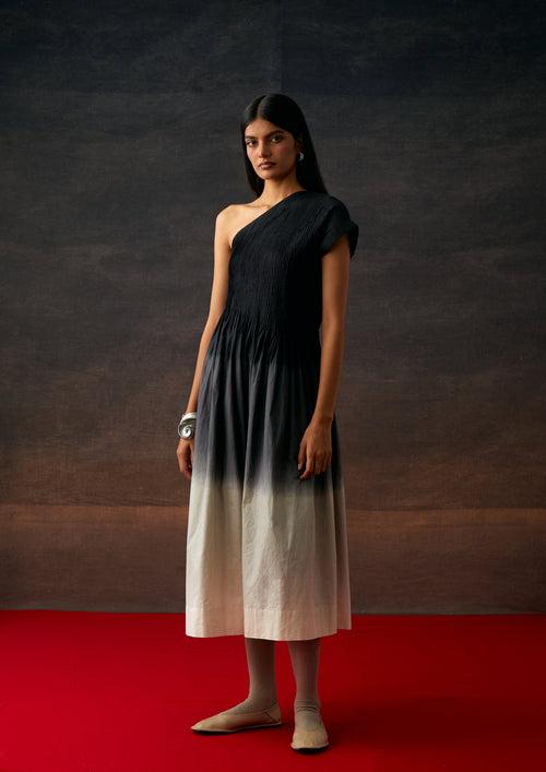 Arc asymmetrical dress