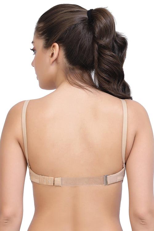 Organic Cotton  Antimicrobial Padded Strapless and Backless Bra-ISB120-Skin