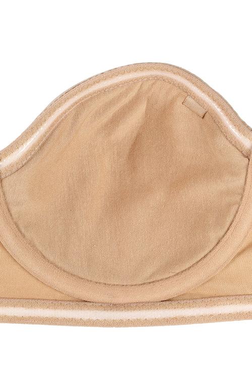 Organic Cotton  Antimicrobial Padded Strapless and Backless Bra-ISB120-Skin