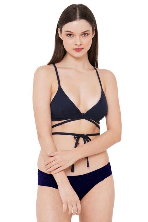 Organic Cotton Bralette_ISB117-Navy-