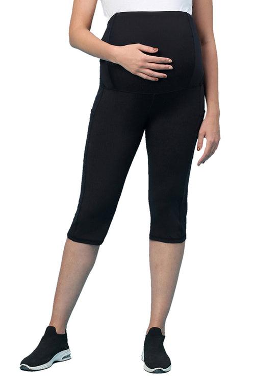 Recycled Fibre Maternity Mid-Calf Tights_ISML012-Anthracite