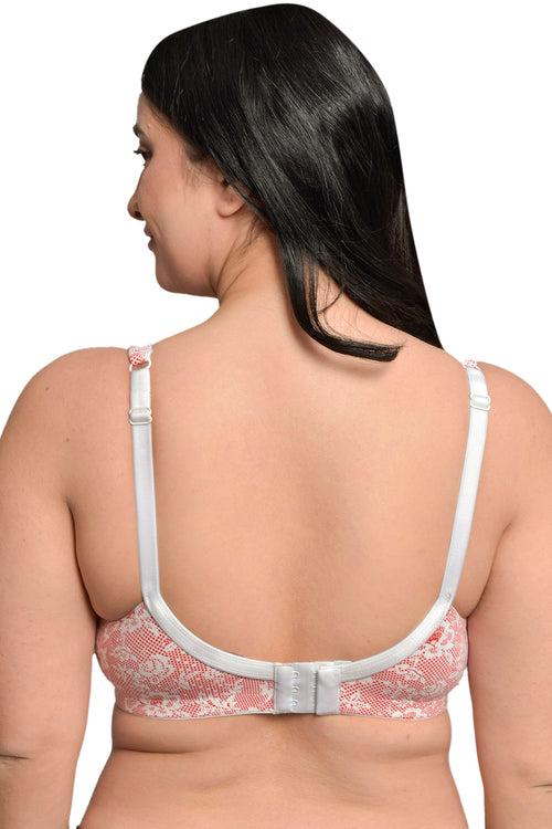 Plus Size Printed Organic Cotton Bamboo Non padded Side support bra