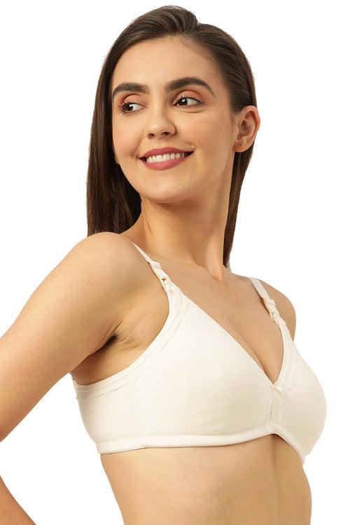 Organic Cotton Antimicrobial Laced triangular maternity bra-IMB010A-