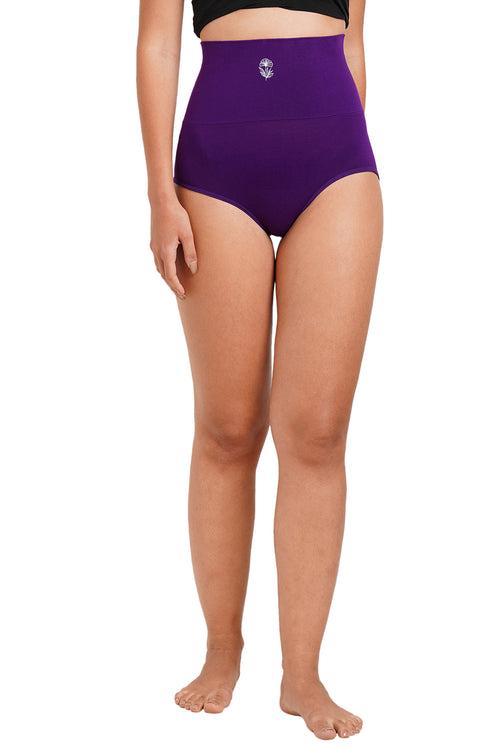 Super Soft Bamboo Fibre Antimicrobial Seamless Tummy Tucker-ISP067-Acai-