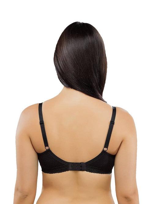 Organic Seamless Laced Bra (Pack of 3)-ISB054-Skin_Skin_Black-