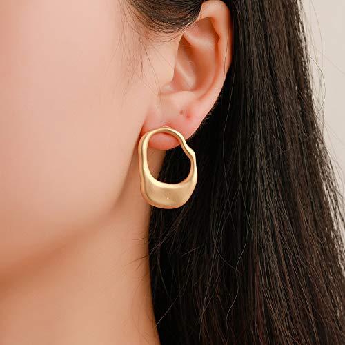 Yellow Chimes Earrings for Women and Girls Fashion Golden Stud Earrings for Women | Combo of 3 Pairs Bold Gold Plated Stud Earrings | Birthday Gift for Girls and Women Anniversary Gift for Wife