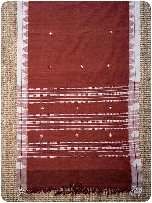 Madder Red Diamond Butta Kotpad Shawl