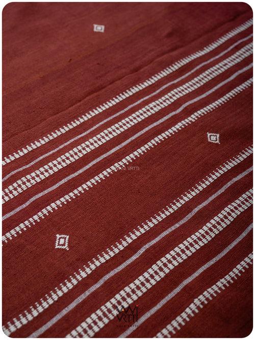 Madder Red Diamond Butta Kotpad Shawl