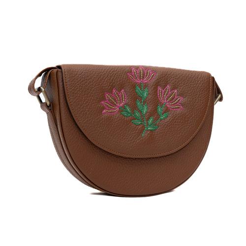 Pichwai embroidered lune bag