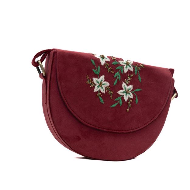 Senorita hand embroidered cherry bag