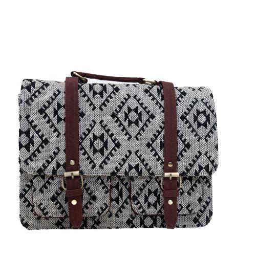 Monochrome Printed Laptop bag