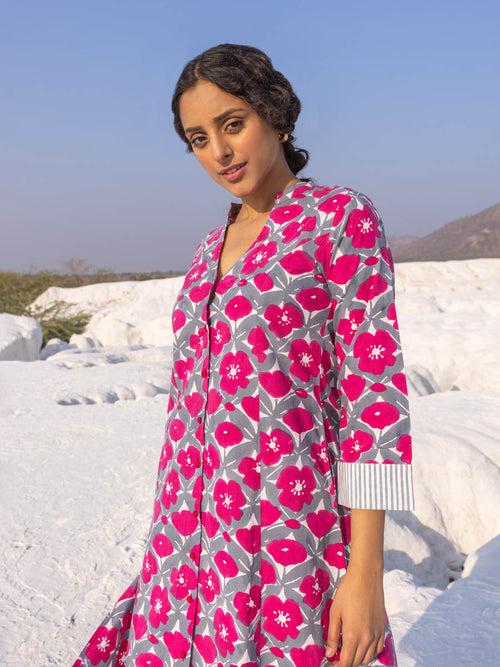 Blossom Printed Cotton Kurta