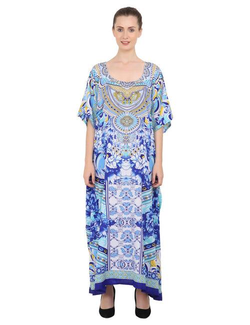 Womens Kaftans Kimono Maxi Style Dresses in One Size (133)