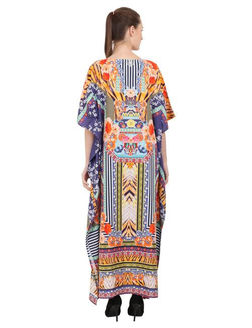 Women's Kaftans Loungewear Long Maxi Style Dress - One Size [149-Multi]