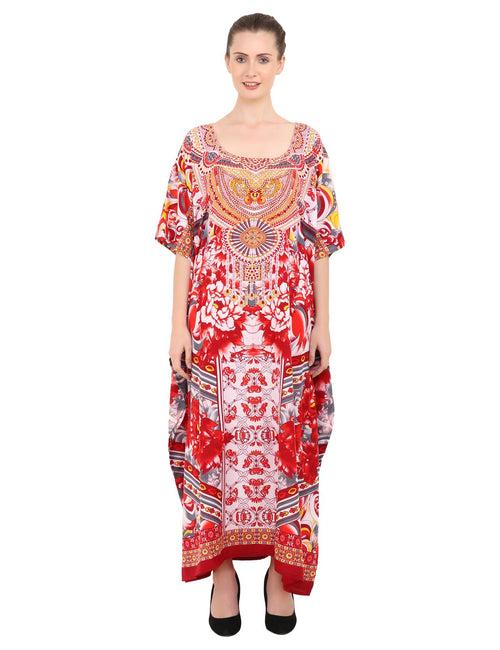 Womens Kaftans Kimono Maxi Style Dresses in One Size (133)