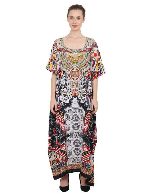 Womens Kaftans Kimono Maxi Style Dresses in One Size (133)