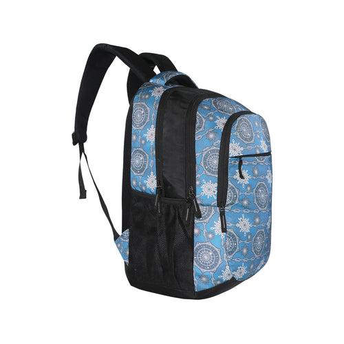 Mike Bags Splendid Laptop Backpack with Rain Cover in Teal Blue & Black - 29 Liters Capacity