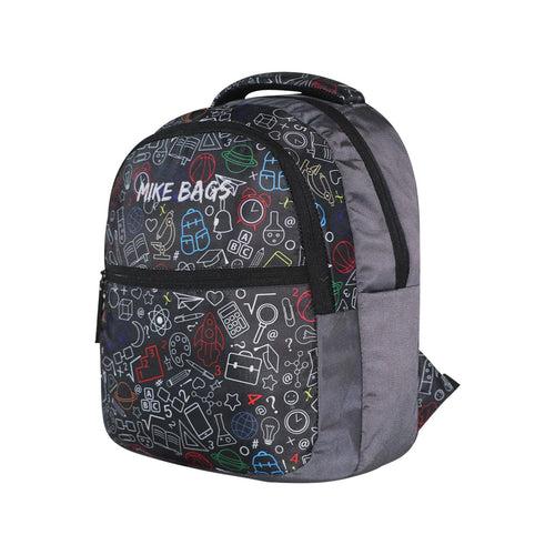 Mike Bags Wink School Backpack in Grey - Convenient 13 Liters Capacity