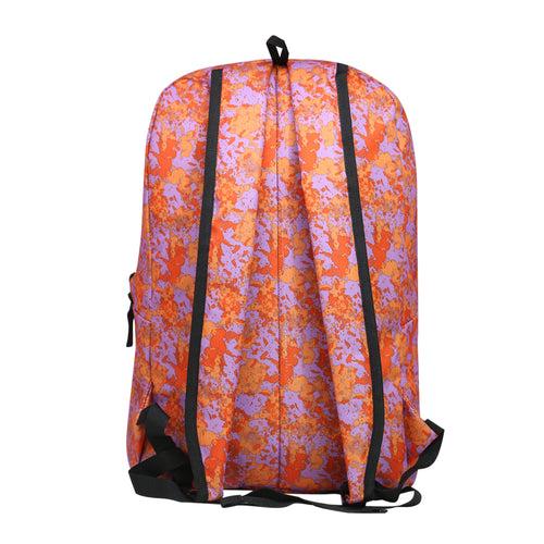 Mike City Backpack V2 Abstract Print - Orange