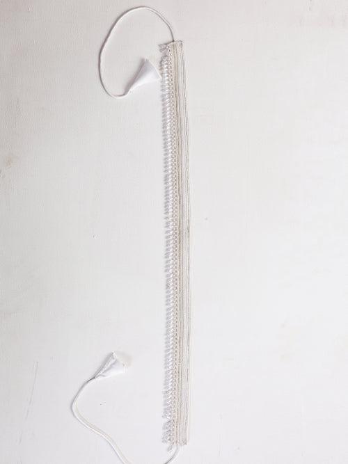 Belt - White Belt with Drop Pearls