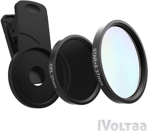 iVoltaa CPL and Star Burst (6) Mobile Camera Filter with Clip for All Smartphones
