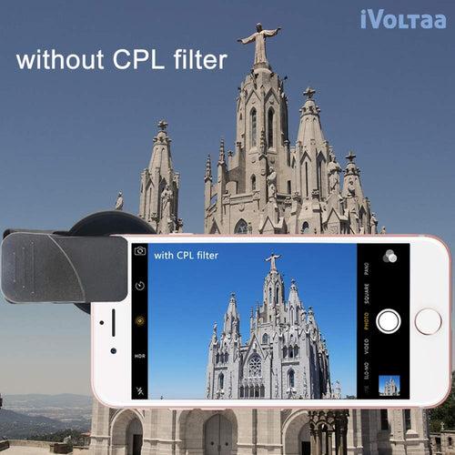 iVoltaa CPL and Star Burst (6) Mobile Camera Filter with Clip