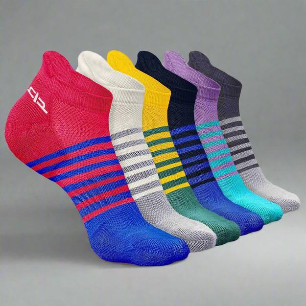 Bamboo Men Ankle Socks (Striped) - 6 Pairs