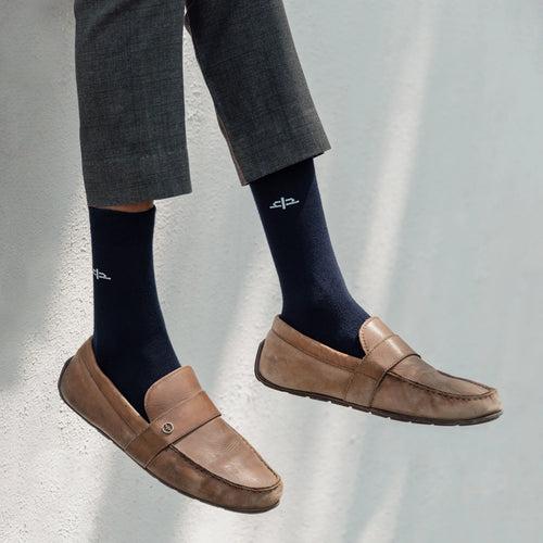 Bamboo Men Crew Socks (Thin & Light) - 2 Pairs