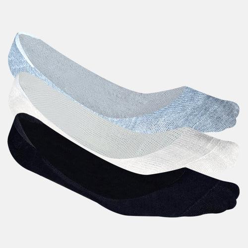 Bamboo No Show Socks for Women (Solid) - Pack of 3