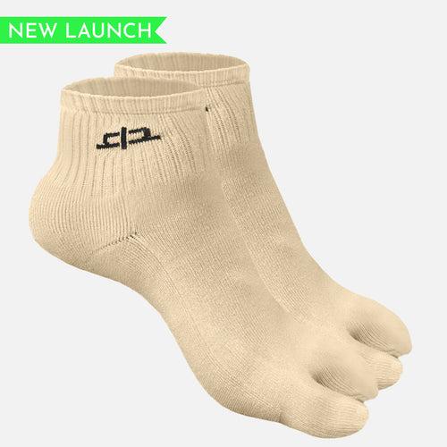 Bamboo Toe Ankle Socks for Women - 2 Pairs