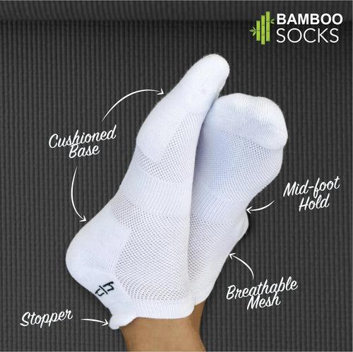 Bamboo Women Ankle Socks - 4 Pairs